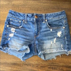 American Eagle Mid Rise Denim Shorts